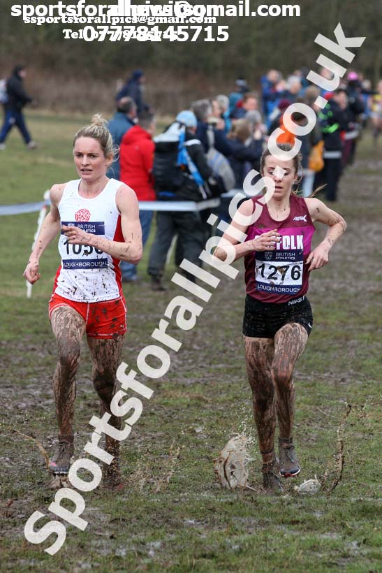 Senior womens 2018 British Inter Counties Cross Country Champs., Prestwold Hall, Loughborough. Photo: David T. Hewitson/Sports for All Pics